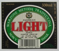 ETYKIETA PIWO JASNE PEŁNE JAGIEŁŁO LIGHT BROWAR CHEŁM POKRÓWKA