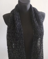 Szal ażurowy szalik wełna ALPAKA 100 %