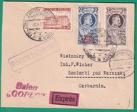 Toruń, IX Krajowe Zawody Balonowe, balon GOPŁO, 1937, Łomianki