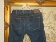 SPODNIE ARMANI JEANS -R-32/34/PAS-86CM-LOGO -JAK NOWE.