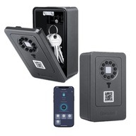 Smart WiFi App Password Fireproof Medicine Jewelry Key Lock Box WallMounted
