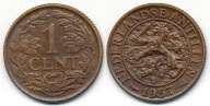 Antyle Holenderskie 1 Cent - 1957r ... Monety