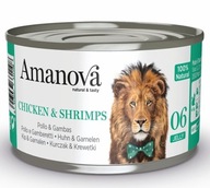 Amanova Cat Chicken & Shrimps - kurczak i krewetki w galaretce puszka 7