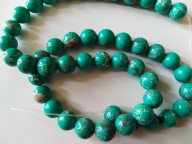 H6- JASPIS CESARSKI TURKUSOWY - kula - 8mm - 15szt