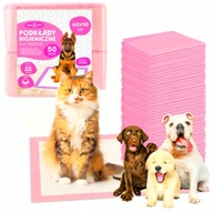 PODKŁADY HIGIENICZNE DLA PSA KOTA 60x90CM 50 SZT DO NAUKI SIKANIA MOCNE