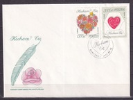 1993 Kocham Cię Fi 3284-85 FDC