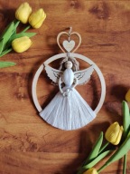 Aniołek Makrama Anioł Stróż domu Angel BOHO dekoracja