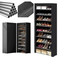 MATERIALOWA SZAFA SKŁADANA ORGANIZER TEKSTYLNY GARDEROBA NA UBRANIA OBUWIE