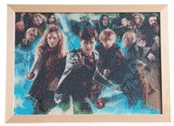 Obraz ręcznie zrobiony haftem diamentowym Harry Potter Hogwart Hermiona Ron