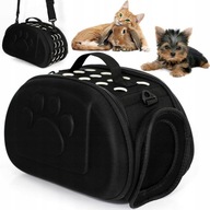 Transporter dla Psa i Kota - Mała Torba dla Świnki Morskiej - czarny/szary