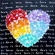 SERCE obraz malowany ręcznie Anpi prezent walentynki 30x30 /75PatrykMit