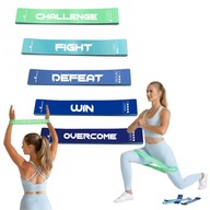 GUMY OPOROWE 5-25 KG DO ĆWICZEŃ FITNESS TAŚMY TRENINGOWE ZESTAW 5 SZT