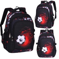 PLECAK SZKOLNY ogień piłka nożna motyw z piłką nożna dla chłopczyka chlopca