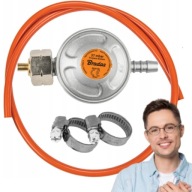 ZESTAW DO GRILLA WĄŻ DO GAZU + REDUKTOR PROPAN-BUTAN + ZŁĄCZKI 1M 37MBAR