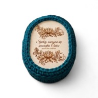 Szkatułka puzderko z grawerem 20x15 dno wyłożone filcem