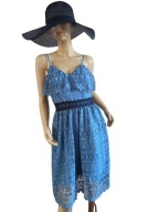 CHI CHI LONDON SUKIENKA koktajlowa koronkowa 36