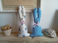 ZABAWNY KRÓLIK ZAJĄC DUŻY Z MATERIAŁU DEKORACJA