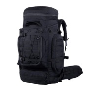 Plecak wojskowy taktyczny BACKFERRY 70L 61-80 l czarny z wewnętrzną ramą