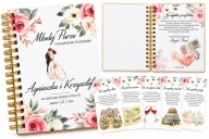 DREWNIANY ALBUM MAŁŻEŃSKI NA PIENIĄDZE PREZENT NA ŚLUB WESELE Z ŻYCZENIAMI