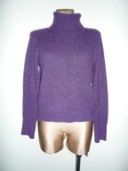 ZARRRA golf FIOLETOWY WOOL miekki 40 42