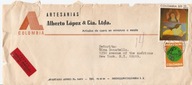 KOLUMBIA MEDELLIN -koperta firmowa ALBERTO LOPEZ & CIA LTDA -obieg 1978 rok