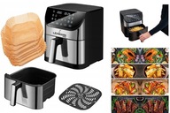 FRYTKOWNICA BEZTŁUSZCZOWA AIRFRYER 8L NIEPRZYWIERAJĄCA LEHMANN 12 PROGRAMÓW