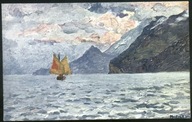 Lago di Garda. Verso Gargnano - M. Ascani - 1910