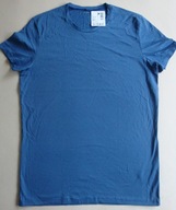 TEZENIS koszulka t-shirt bluzka niebieska bawełna unisex 38 40