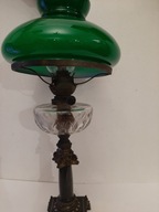 ANTYK M. Schiffgen Cöln SECESYJNA LAMPA STOŁOWA NAFTOWA z XIX w. sygnowana