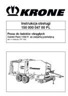 Krone Combi Pack 1550 V - instrukcja obsługi prasy do balotów okrągłych PL