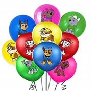 ZESTAW BALONÓW BALON PSI PATROL URODZINY 10 SZT SKY CHASE MARSHALL