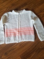 Piękny biały sweterek 122/128cm