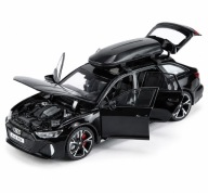 Audi RS6 Avant 1:32 Metalowy Model Światła Dźwięk Otwierany Prezent