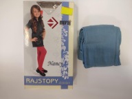 RAJSTOPY DZIEWCZĘCE KOLOR NIEBIESKI JEANS NANCY r. 128-134 nr 738B