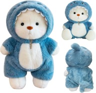 MIŚ PLUSZOWY W KOSTIUMIE REKINA PRZYTULANKA PREZENT DLA DZIECI 40 CM