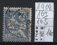 Francja, 1902, Mi 105.