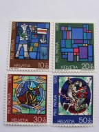 Szwajcaria - witraże - Pro Patria 1970 - Mi. 925-28 **