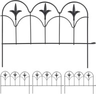 Obrzeże ogrodowe metal 39 cm x 28,5 cm czarny