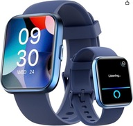 Smartwatch FITPOLO Inteligentny zegarek 4.6 cm ekran niebieski z57