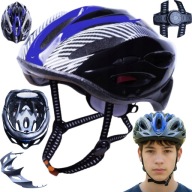 KASK NA ROWER ROLKI HULAJNOGĘ DLA NASTOLATKÓW Z DASZKIEM REGULOWANY 54-62cm