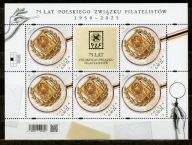 ARKUSZ Fi 5480 ** 75-lecie Polskiego Związku Filatelistów 2025