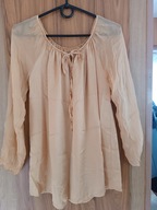 miodowa bluzka rozm.42/44 100% SETA