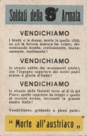 A320 PROPAGANDA 9 ARMIA WŁOCHY ŚMIERĆ AUSTRIAKOM 1918 KUK AUSTRO-WĘGRY