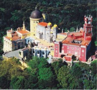 PORTUGALIA - SINTRA - PAŁAC PENA - Z LOTU PTAKA - UNESCO