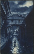 Venezia. Ponte dei Sospiri at night - A. Trialdi, Milano 1910