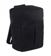 LEKKI CZARNY PLECAK PODRÓŻNY 40x20x25 IDEALNY DO SAMOLOTU RYANAIR I WIZZAIR