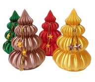 LAMPKA LED 4 SZT CHOINKA 3D OZDOBA ŚWIĄTECZNA DEKORACJA PREZENT NA STÓŁ