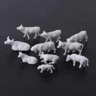HO figurki krowy na makietę-dioramę 5-sztuk
