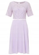 Tanio !_NOWA 249zł KOKTAJLOWA sukienka lawenda_bogata KORONKA_na halce_r.50