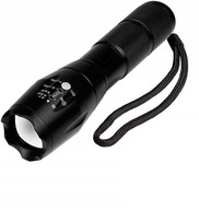 LATARKA TAKTYCZNA LED CREE ZOOM XML T6 Metalowa 3xAAA lub Akumulator 18650